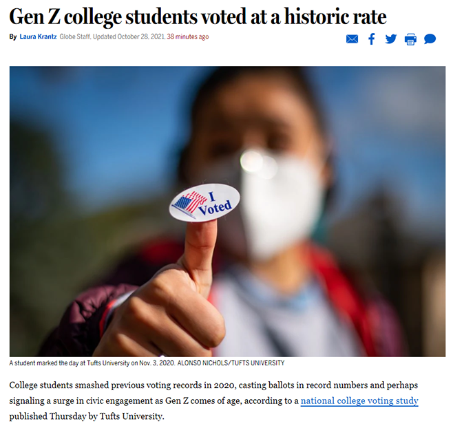 Screenshot of Boston Globe NSLVE feature
